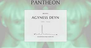 Agyness Deyn Biography - English model and actress (born 1983)