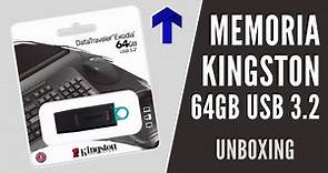 Memoria USB Kingston 64GB USB 3.2 - Unboxing y test | TecnoJeen