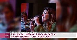 Paula Abal Medina precandidata a vicepresidenta, visita San Juan 25/07/2023