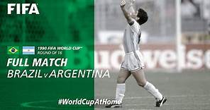 Brazil v Argentina | 1990 FIFA World Cup | Full Match