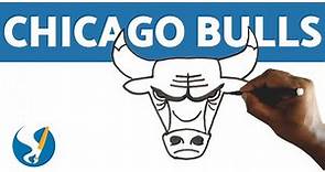 Cómo dibujar el escudo de CHICAGO BULLS 🏀 (Paso a Paso)