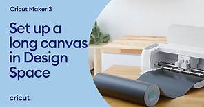 How to setup a long canvas in Design Space