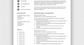 Resume Templates | Free Download | Customize in Microsoft Word