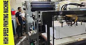 Offset Printing Process with Heidelberg SORD Printing Machine 64x95.5CM by Expert Operator