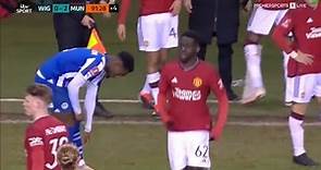 Omari Forson Full Debut For Manchester United Vs Wigan Athletic In The FA Cup - 8/1/2024