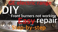 GE Electric Range - burners not working repair - DIY step-by-step Switch assembly replacement