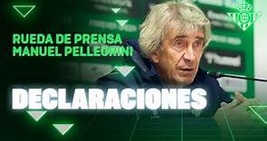 Rueda de prensa de Manuel Pellegrini previa al #RealBetisBarça 🗣🎙 | Real BETIS Balompié