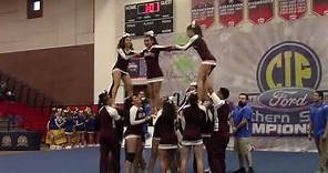 Fontana High School cheerleaders take 2nd place in CIF -- full performance