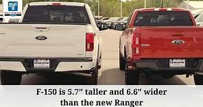 Ford Ranger vs. F-150 Size Comparison