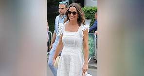 WATCH: Pregnant Pippa Middleton (in Baby Blue!) Arrives at Her Nephew Prince Louis' Christening