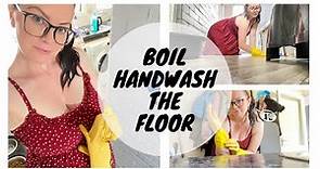Clean With Me | Boil Handwash Floors | Kate Berry | Relaxing