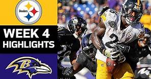 Steelers vs. Ravens | NFL Week 4 Game Highlights