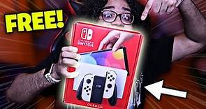 HOW TO GET A FREE NINTENDO SWITCH OLED (UNBOXING)