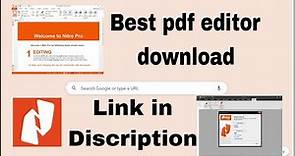Best pdf editor download free l nitro pdf editor