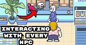 Deltarune Chapter 2 - Interacting With Every Single NPC In Town