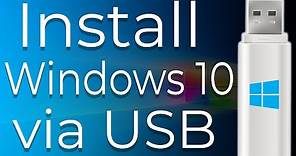 How to Download and Install Windows 10 from USB Flash Drive Step-By-Step