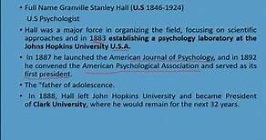 Who is G. Stanley Hall 2 | History of Psychology |#shorts#psychologyhistory#historypsychology#ppsc