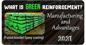 Green Reinforcement or epoxy coated rebars || fusion bonded epoxy || #civilogy
