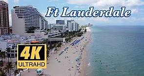 Las Olas Beach Fort Lauderdale 2022 Drone 4K