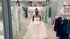 TRYING ON GOWNS AT DAVIDS BRIDAL