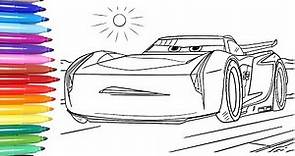 DISNEY CARS 3 Disney Cars Coloring Pages Learn Colors for Kids 2 | Jackson Storm