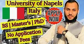 How to apply in University of Naples Federico II 2023 | University of Naples Federico Admission 2023