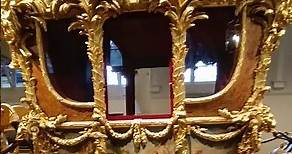 The Gold State Coach for the coronation of the British royal family (Buckingham palace)