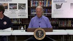 President Biden visits Ky flood damage