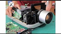 Looking inside the old projector sharp xv-310p