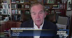 Washington Journal-Tom Ridge on Voting Security Issues in the November Elections