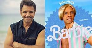 Eugenio Derbez presume póster de Barbie y revive a Brad Pittin