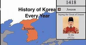 History of Korea: Every Year