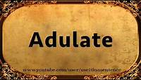 Use Adulate in a Sentence