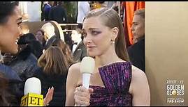 Amanda Seyfried Golden Globes 2024 Red Carpet Interview | Variety