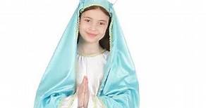 Disfraz de Virgen María para niña.