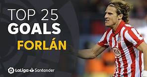 TOP 25 GOALS Diego Forlán en LaLiga Santander