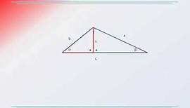 Trigonometrie - beliebige Dreiecke über die Höhe berechnen
