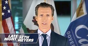 Gov. Gavin Newsom (Josh Meyers) Talks with Matthew McConaughey (Josh Meyers)