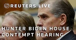LIVE: Hunter Biden appears at House hearing to vote on holding him in contempt