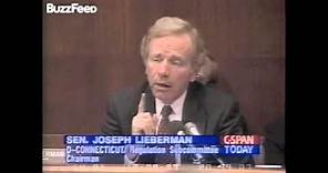 CT. Senator Joe Lieberman in 1993 Saying He Would Like To Ban Video Games