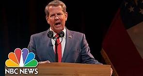 Georgia Gov. Brian Kemp Gives Victory Speech In 2022 Midterms