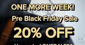 Be in the know and check out what’s in store! You’ll have until this end of Thursday (Nov. 23 at 11:59PM) to put in your leather supply and tool orders and get 20% off your entire purchase! *exclusions on TechSew and Shoemaking Course | Lonsdale Leather