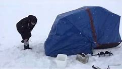 DIY Sled folding ice hut