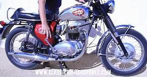 Starting A Restored 1969 BSA A65 Lightning 650