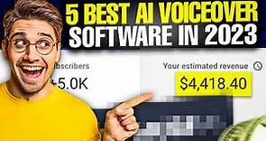 5 BEST AI Voiceover Software in 2023 | Better Than Murf AI!