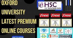 Oxford University Free Online Courses With Certificates | Learn Cyber Security, MS Office & More