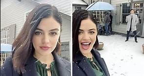 Lucy Hale & Austin Stowell make the most of filming in the snow