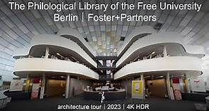 The Philological Library of the Free University｜Berlin｜Foster+Partners | architecture tour | 4K HDR