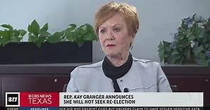 Rep. Kay Granger announces she won't seek reelection