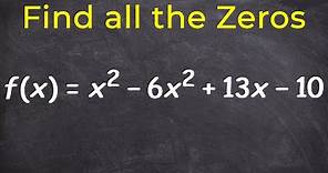 How to Determine All of the Zeros of a Polynomial